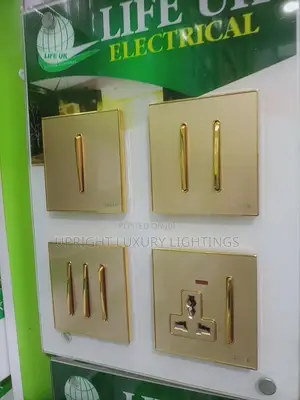 Gold Acrylic Slim Button