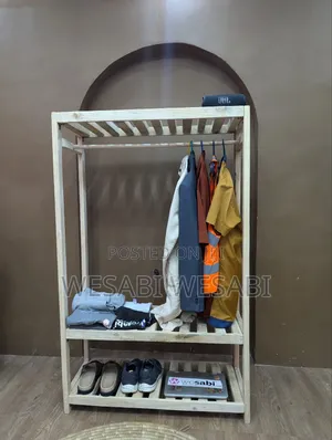 Wooden Clothing Rack