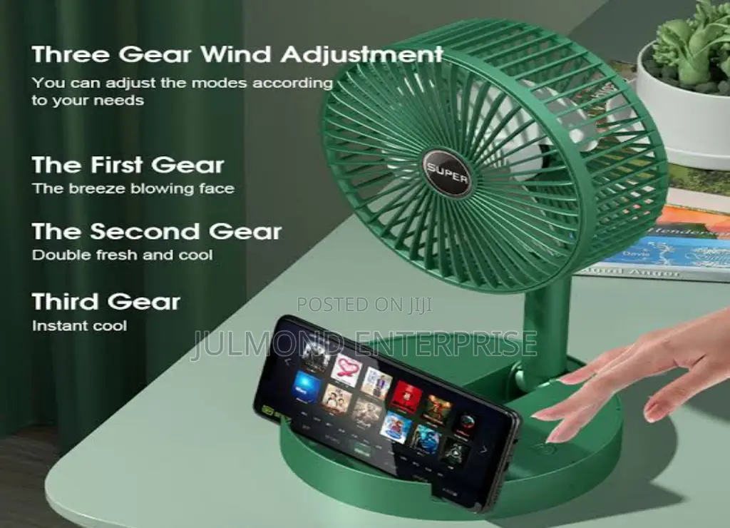 Rechargeable Folding Storage Fan