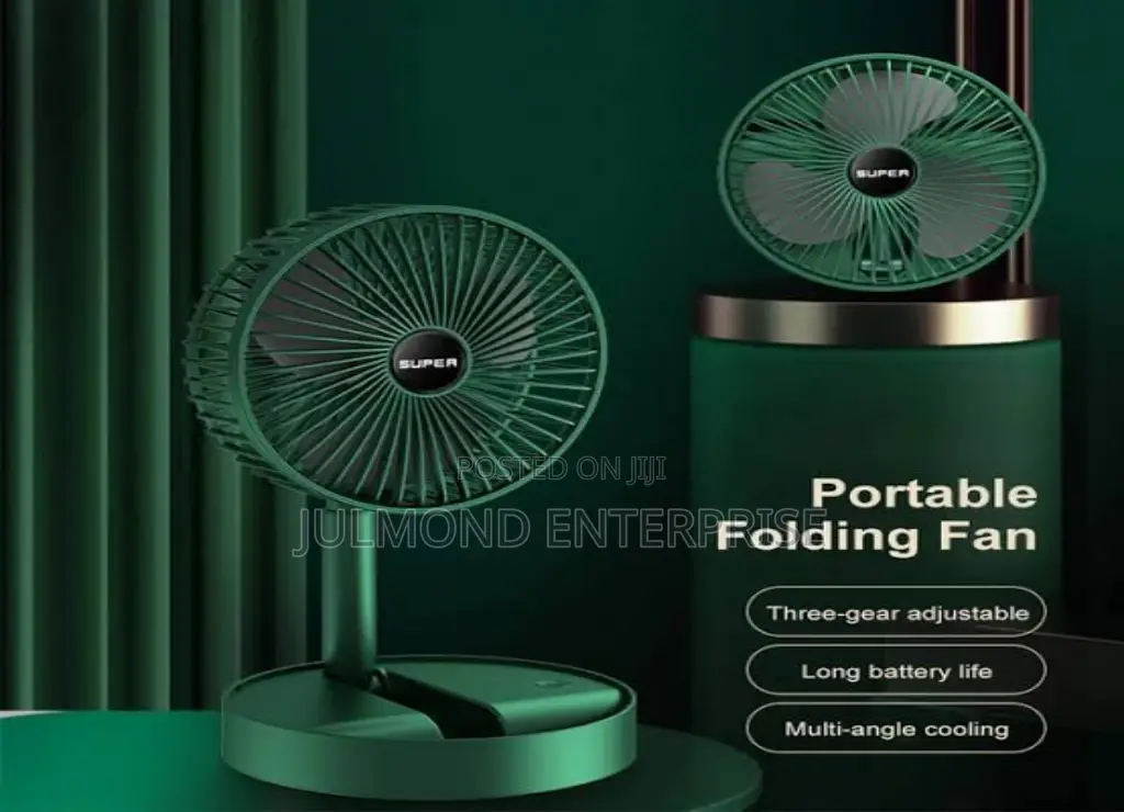 Rechargeable Folding Storage Fan