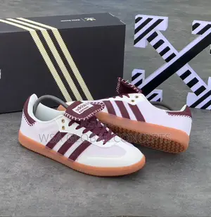 Wales Bonner X Adidas Samba Pony Tonal Burgundy Sneakers