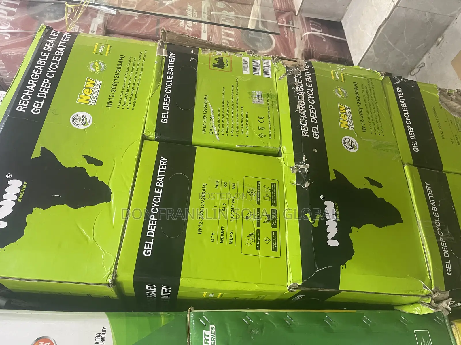 200AH Iwin Gel Deep Cycle Battery