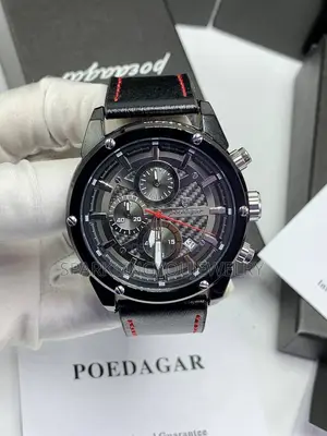 Poedagar Genuie Leather Watch