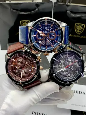 Poedagar Genuie Leather Watch