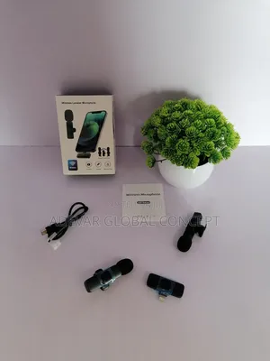 Dual Wireless Lapel Microphone Clip-on Ios iPhone Devices