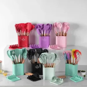 Silicon Set With Spoon Rest