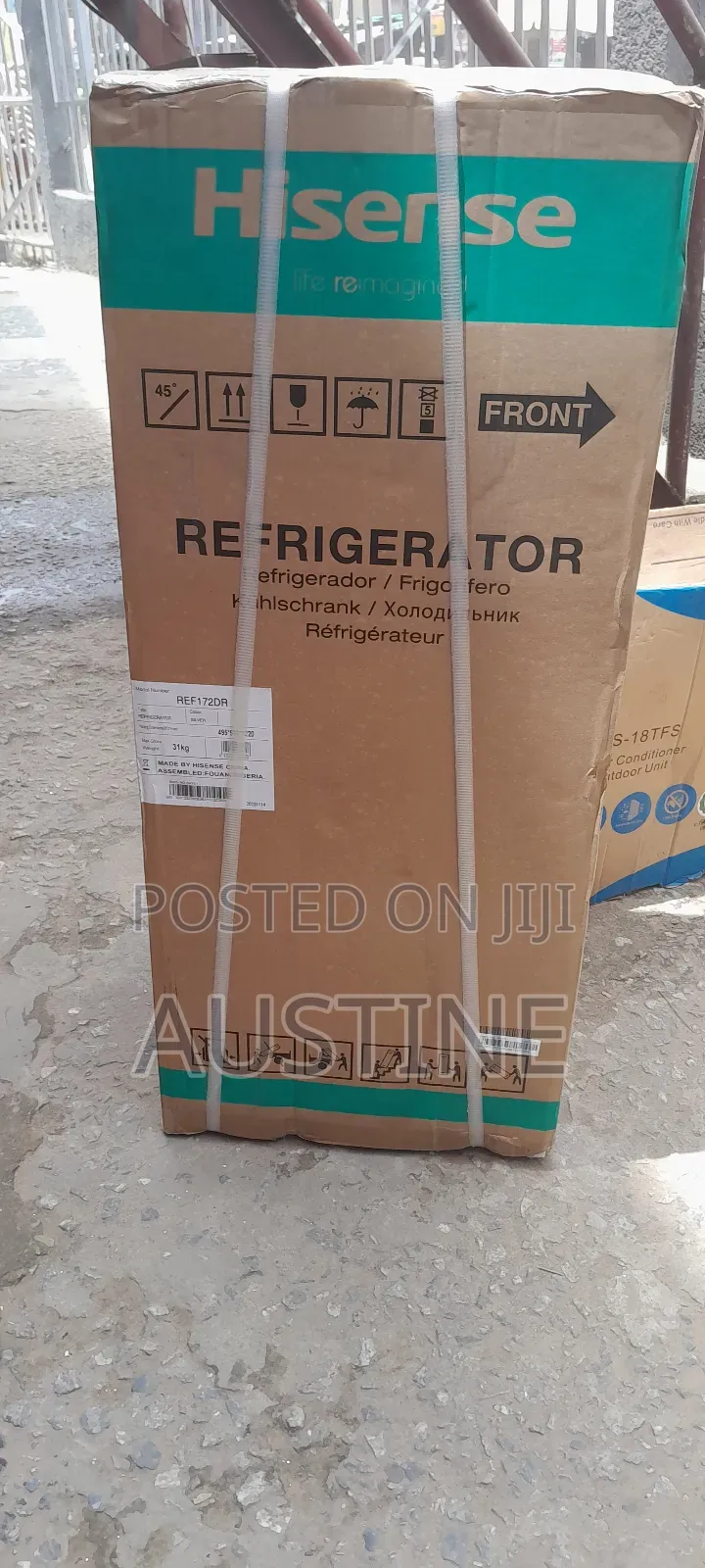 Brand New Hisense(Ref172dr)158liter Double Door Refrigerator