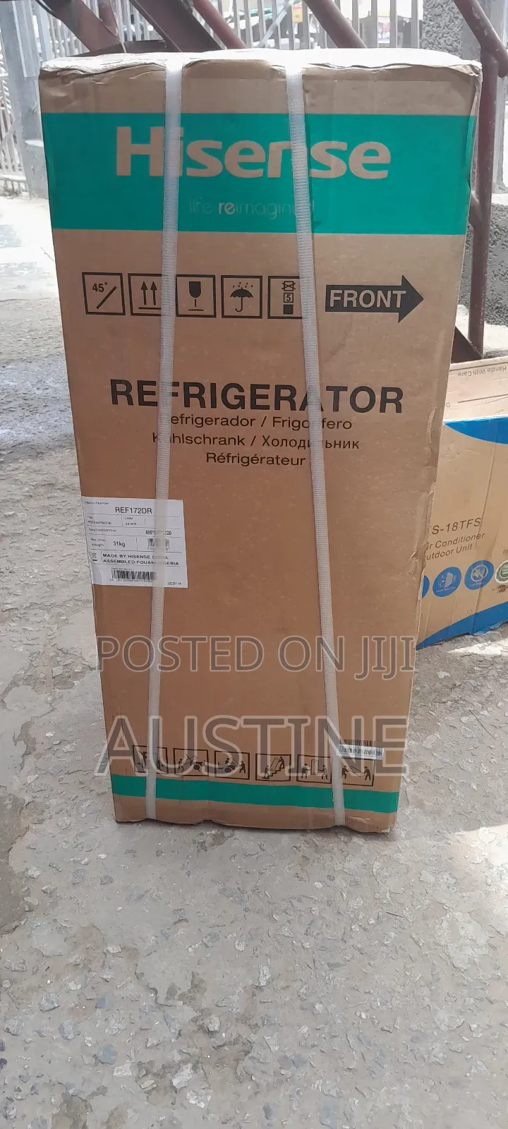 Brand New Hisense(Ref172dr)158liter Double Door Refrigerator