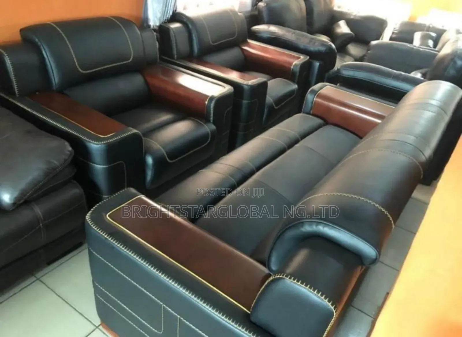 High Quality Home Luxury 7seaters Leather Sofa Chairs