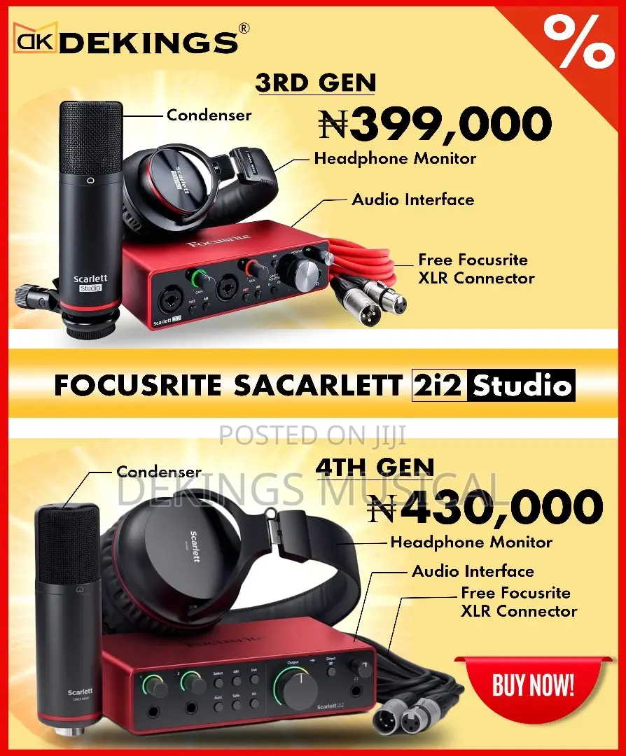 Focusrite Scarlett 2i2 4th Gen
