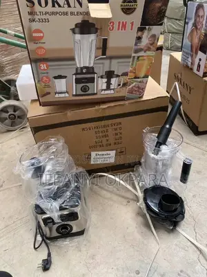 SOKANY 3in 1 Blender 3 Litters Cup and 6600 Watts