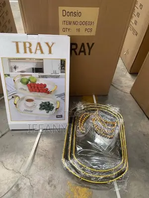 Gold and Silver and Portable Trays Different Designs