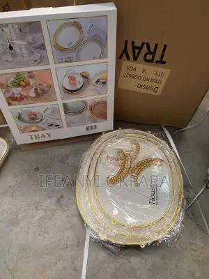 Gold and Silver and Portable Trays Different Designs