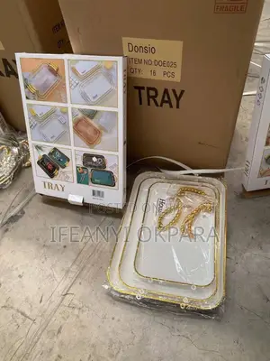Gold and Silver and Portable Trays Different Designs