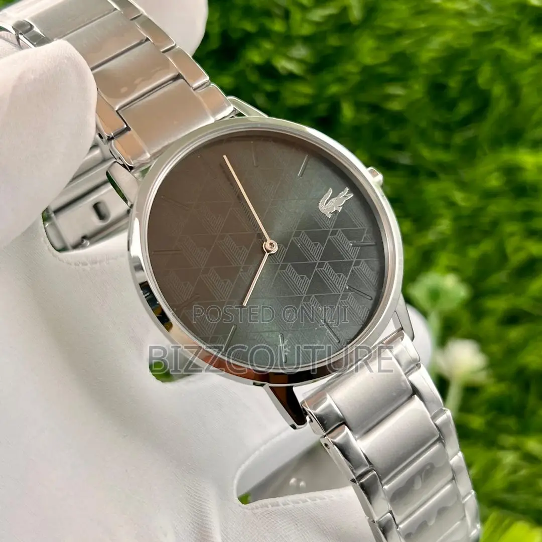 Original Lacoste Silver Chain Watch Is Available in Store