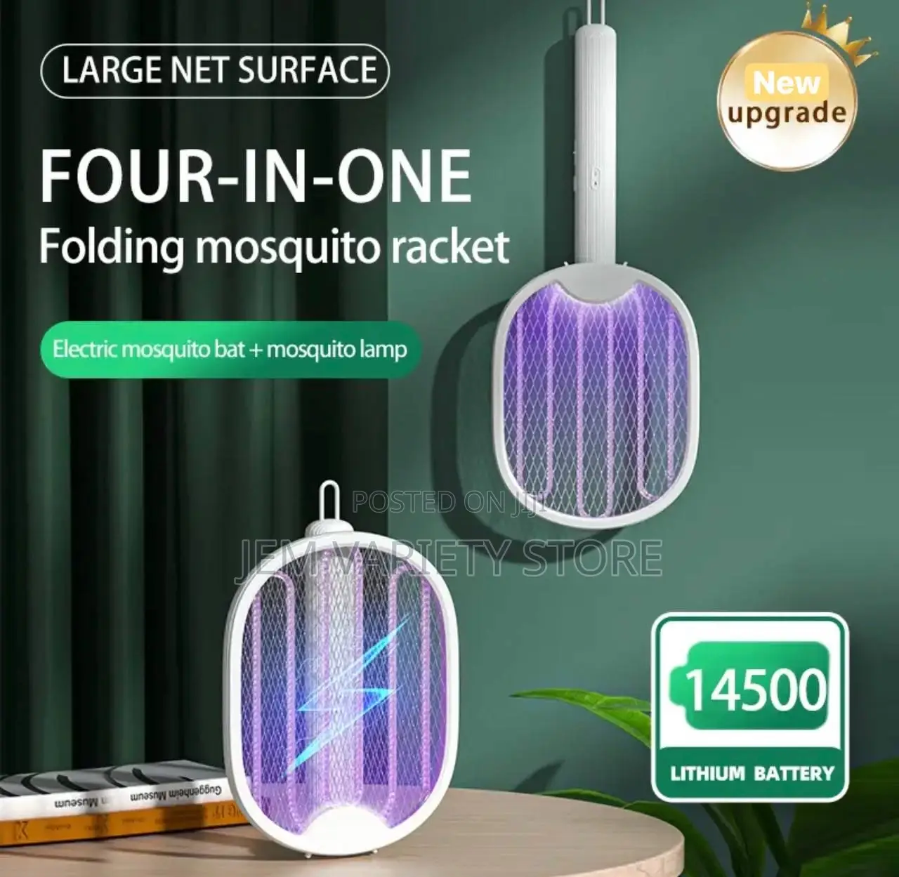 4in1 Foldable/Wall Mounted Rechargeable Mosquito Killer Lamp