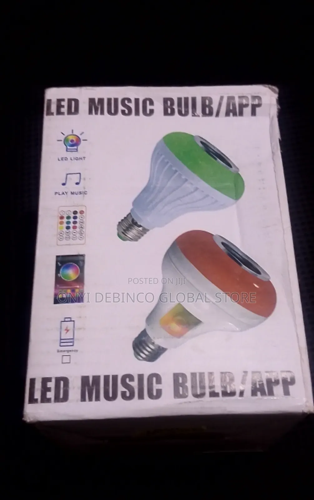Bluetooth Speaker Electric Color Bulb (RGB+Remote Controlled