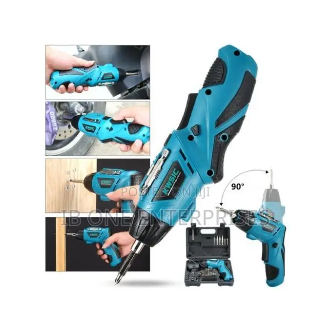 Rechargeable Cordless Screwdriver Drill Bits Power Tools