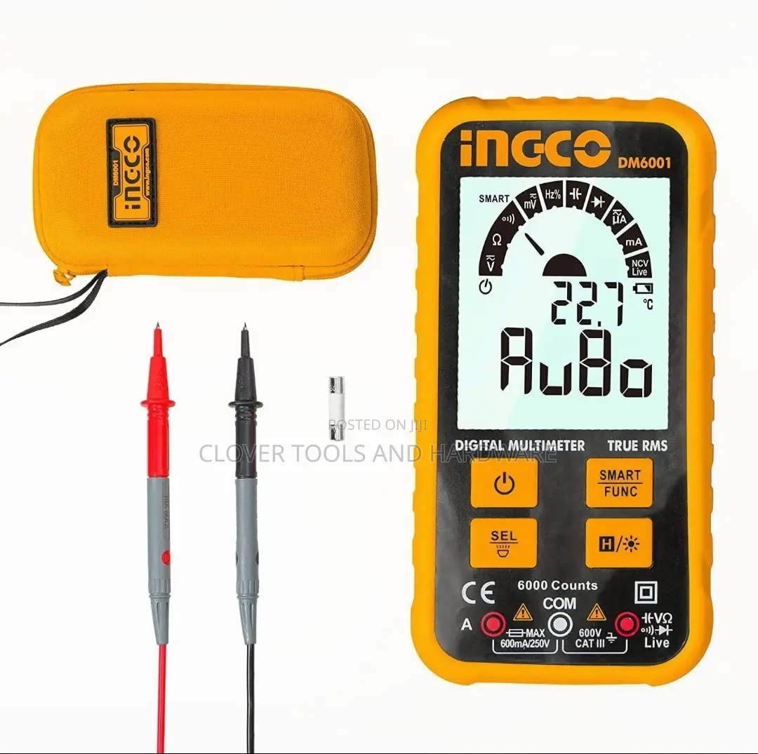 INGCO Digital Multimeter True RMS 6000 Counts