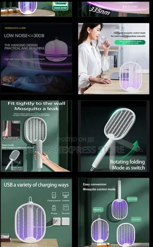 4in1 Foldable/Wall Mounted Rechargeable Mosquito Killer