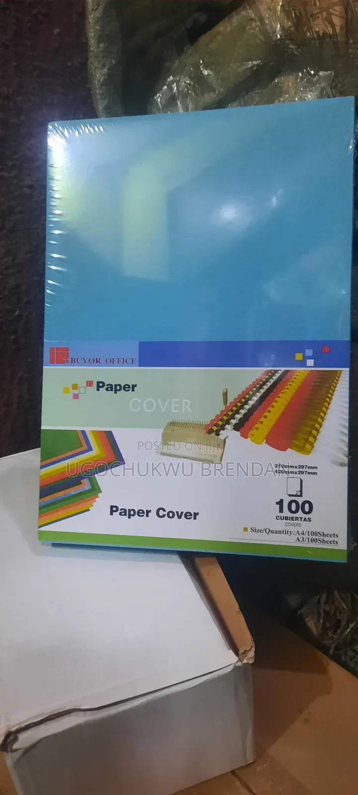 PVC Cover Front and Back Paper