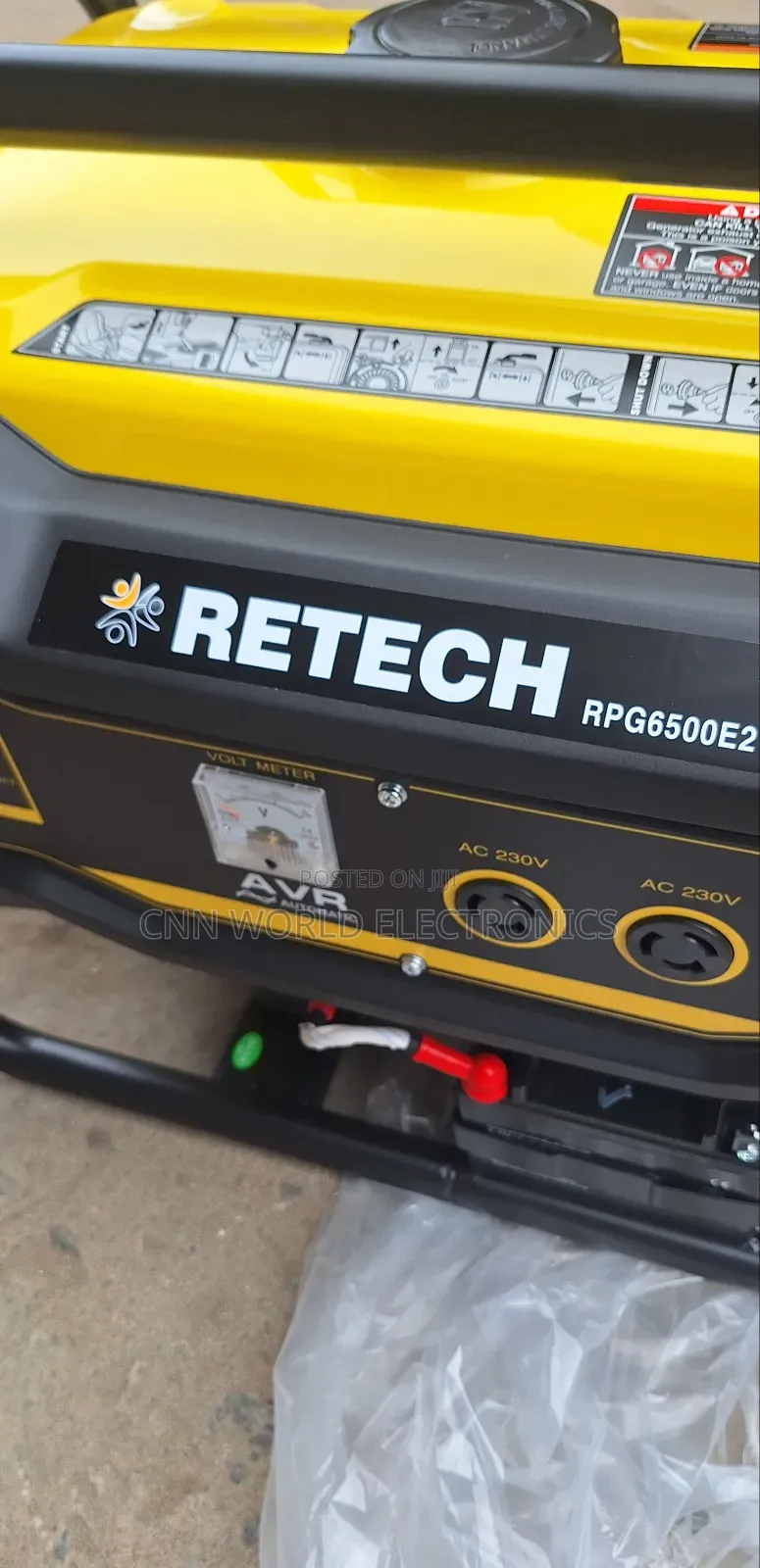 RETECH PORTABLE GENERATOR (4.0kva) Starting System Copper
