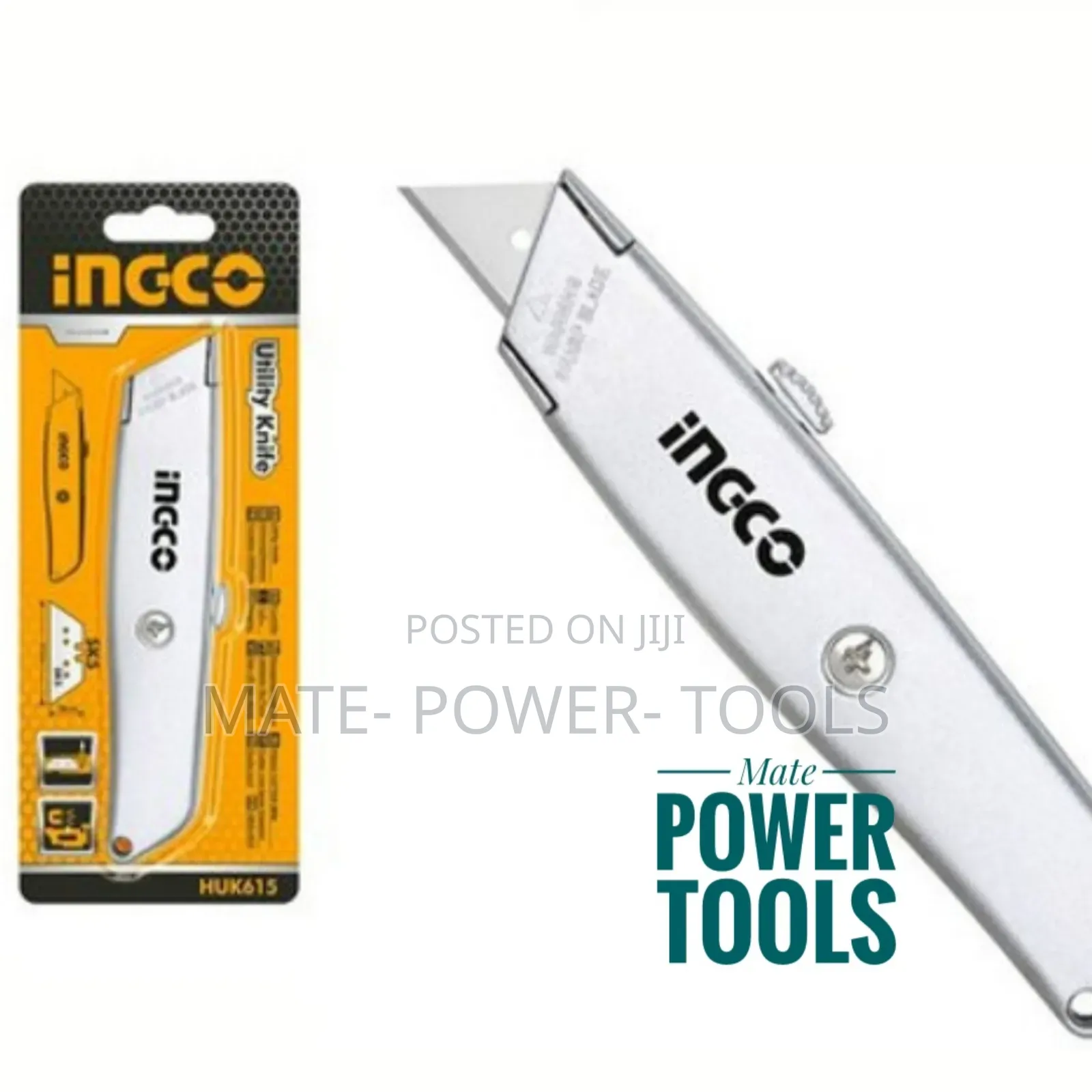 Ingco Retractable Utility Knife 61 X 19mm