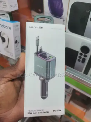 Green Lion 90W Car Charger Retractable