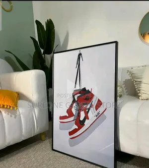 Frame Artwork of Shoes Design