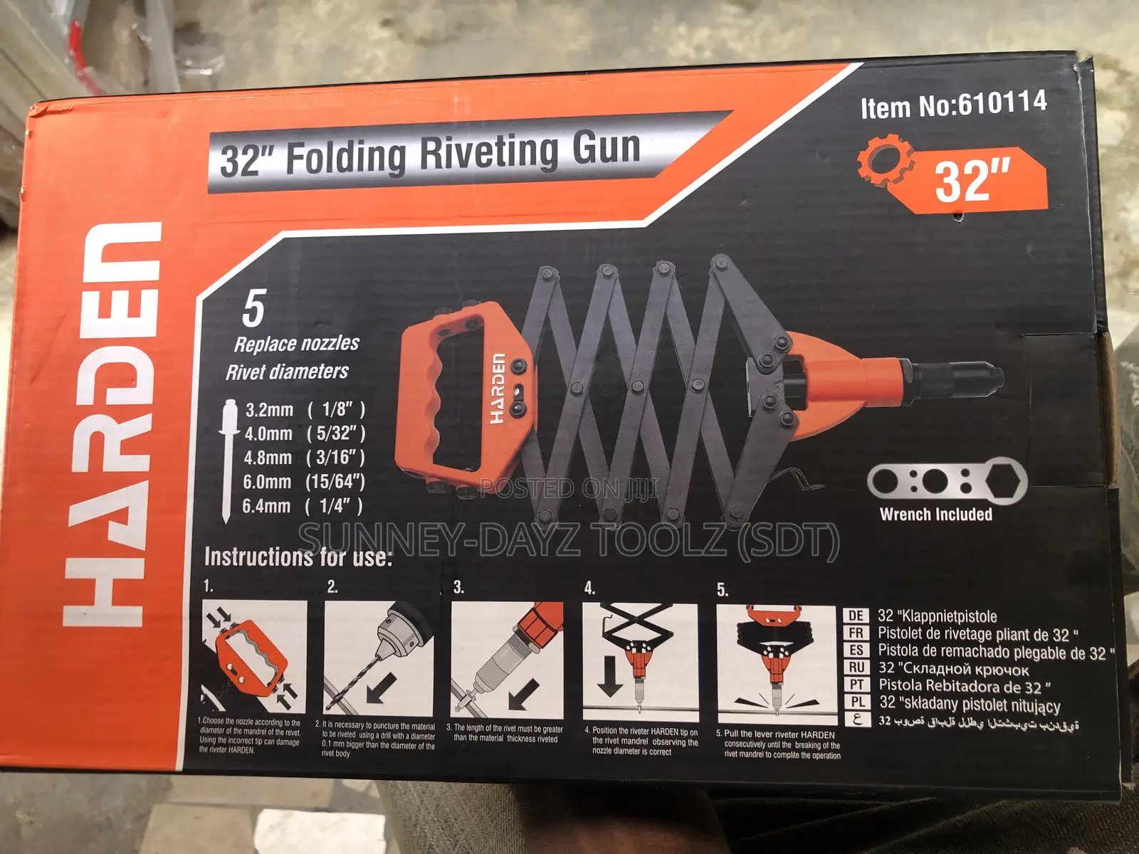 Folding Rivet Gun