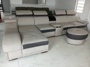 7 Seater L Shape Leather Sofa Chair