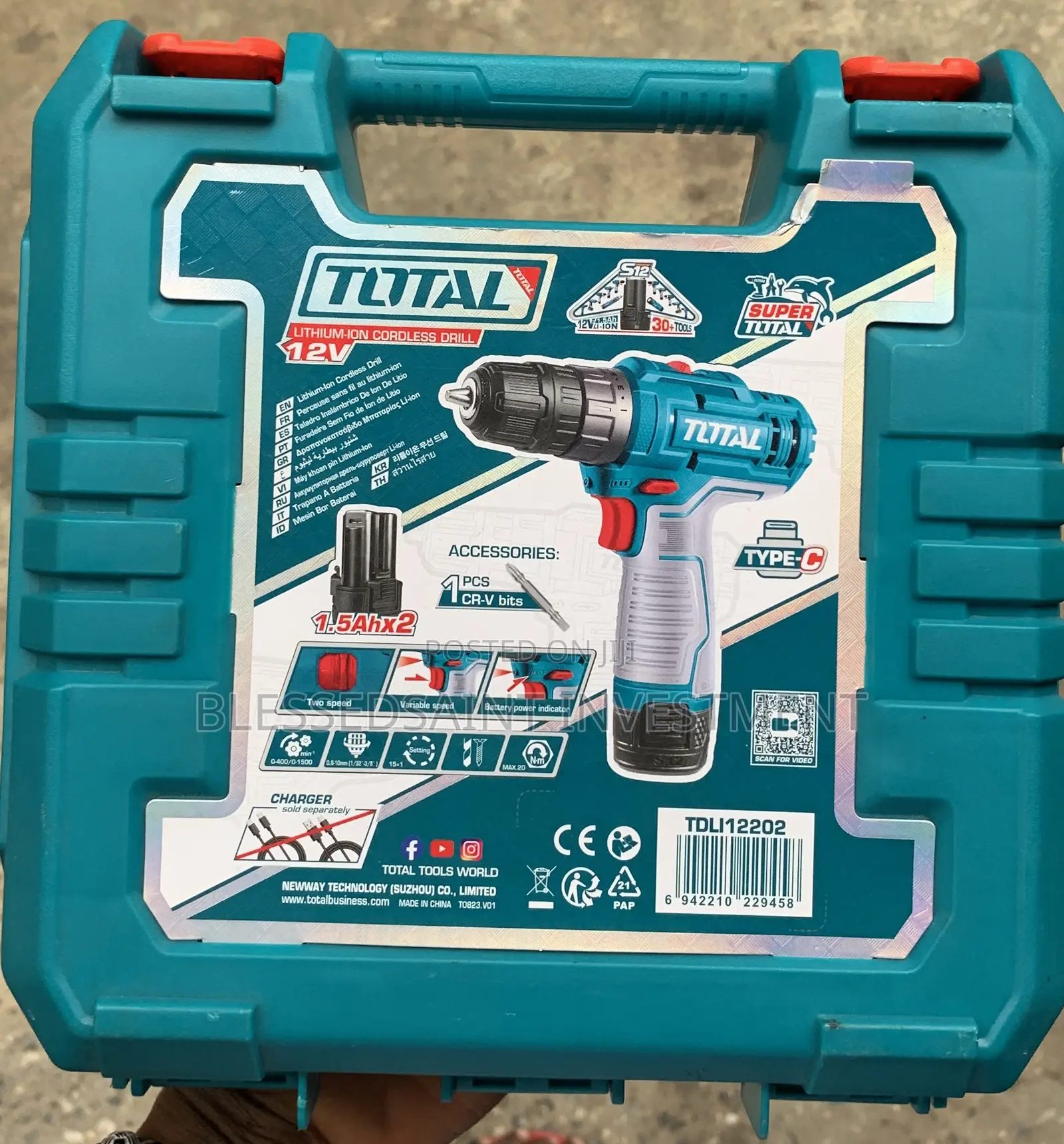 Total Battery Drill 12volts