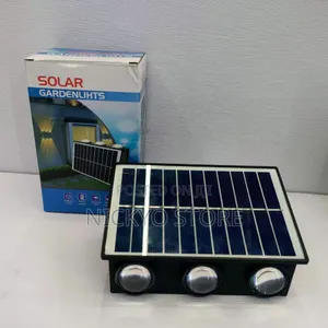 Solar Wall Three Face Fence Light