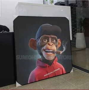 Smiling Monkey Artwork Frame