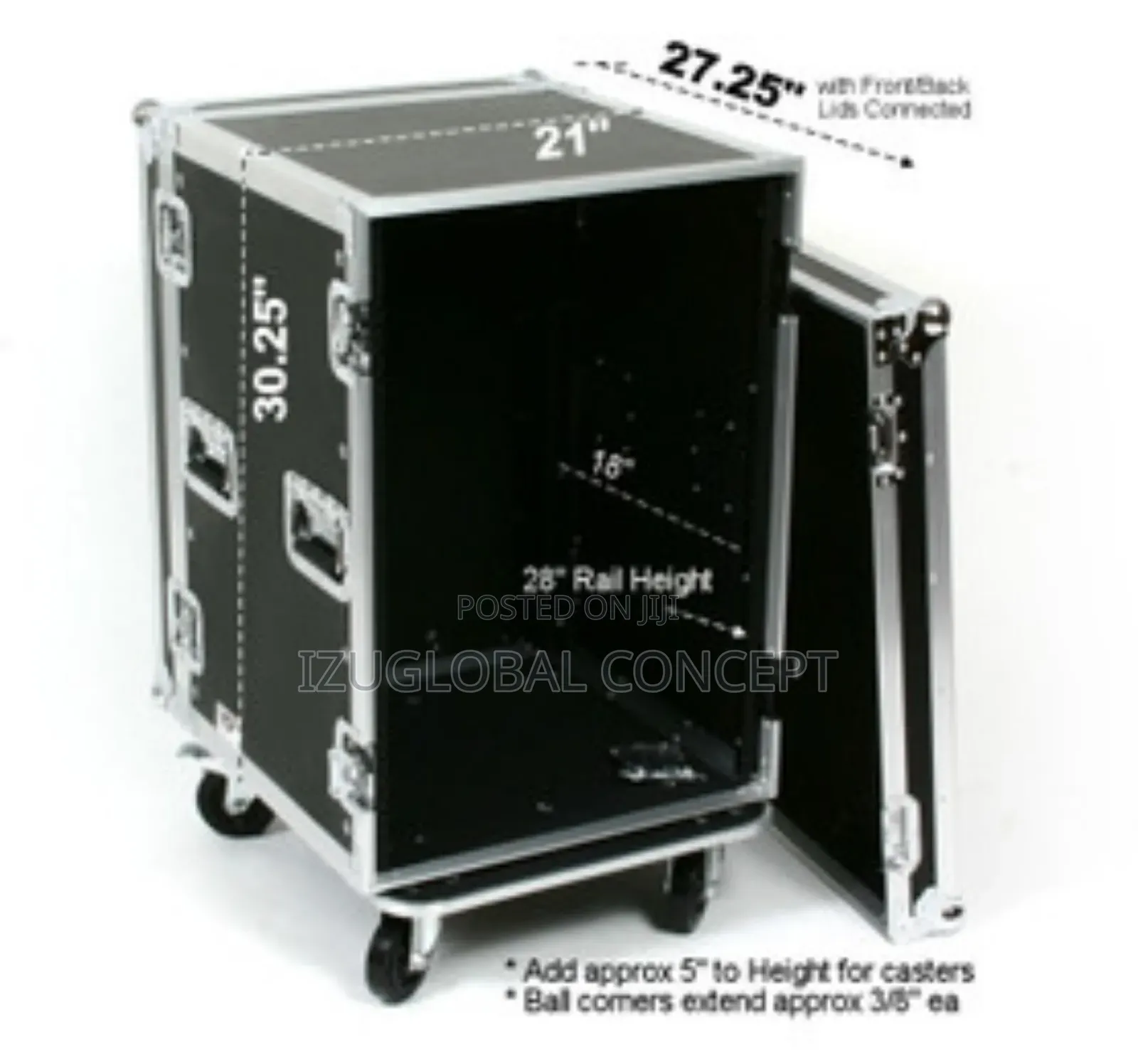 16units Amplifier Rack Covered