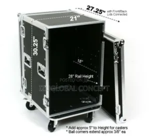 16units Amplifier Rack Covered
