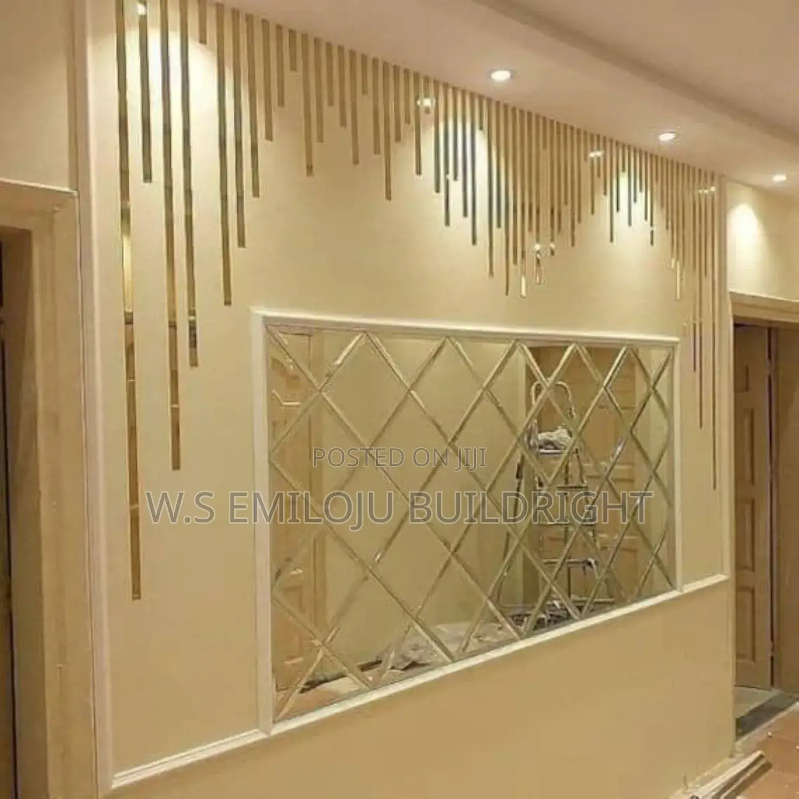Gold Silver and Black Tape for Wall Decoration