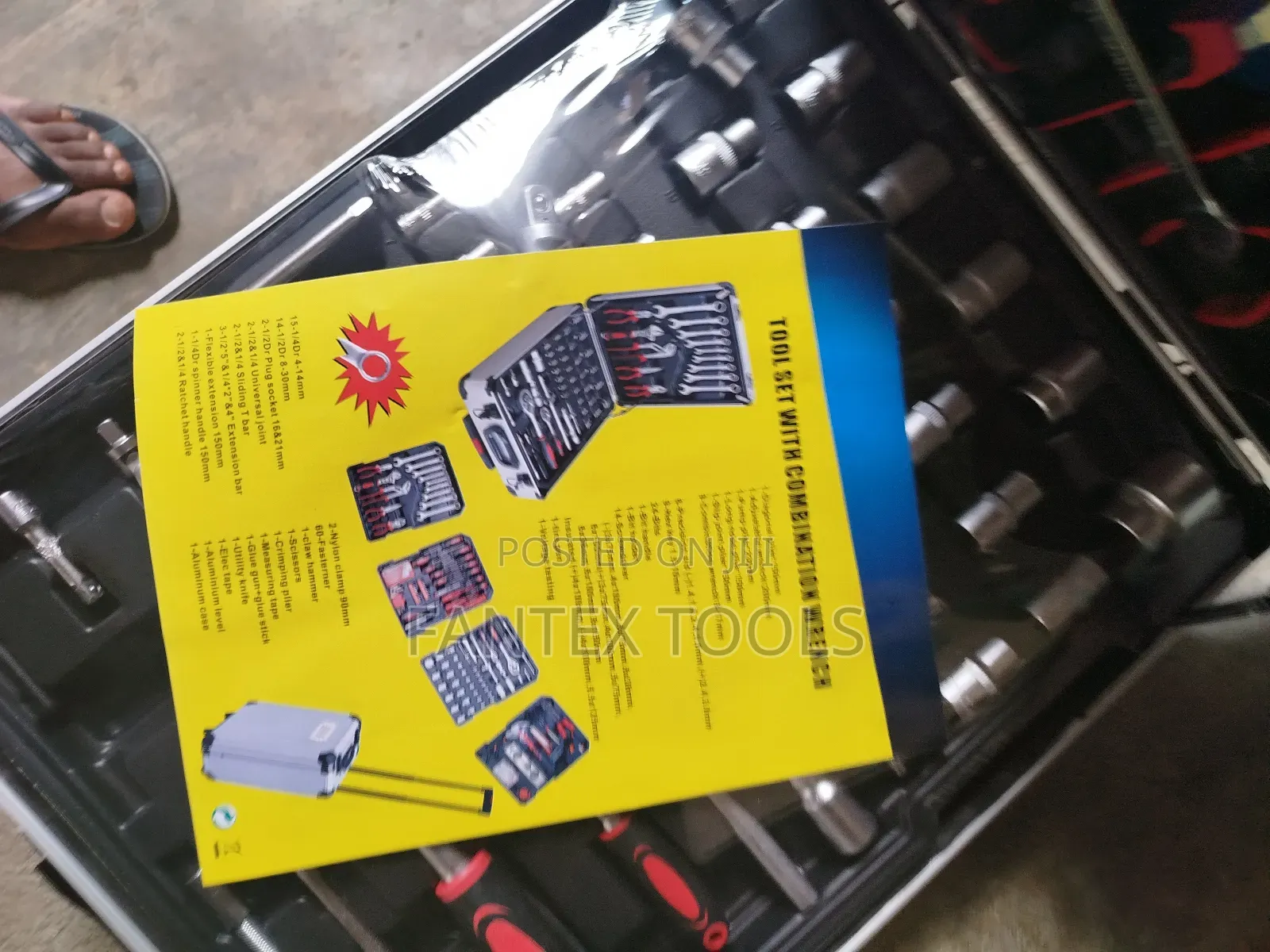 Tools Box With Combination Wrench.