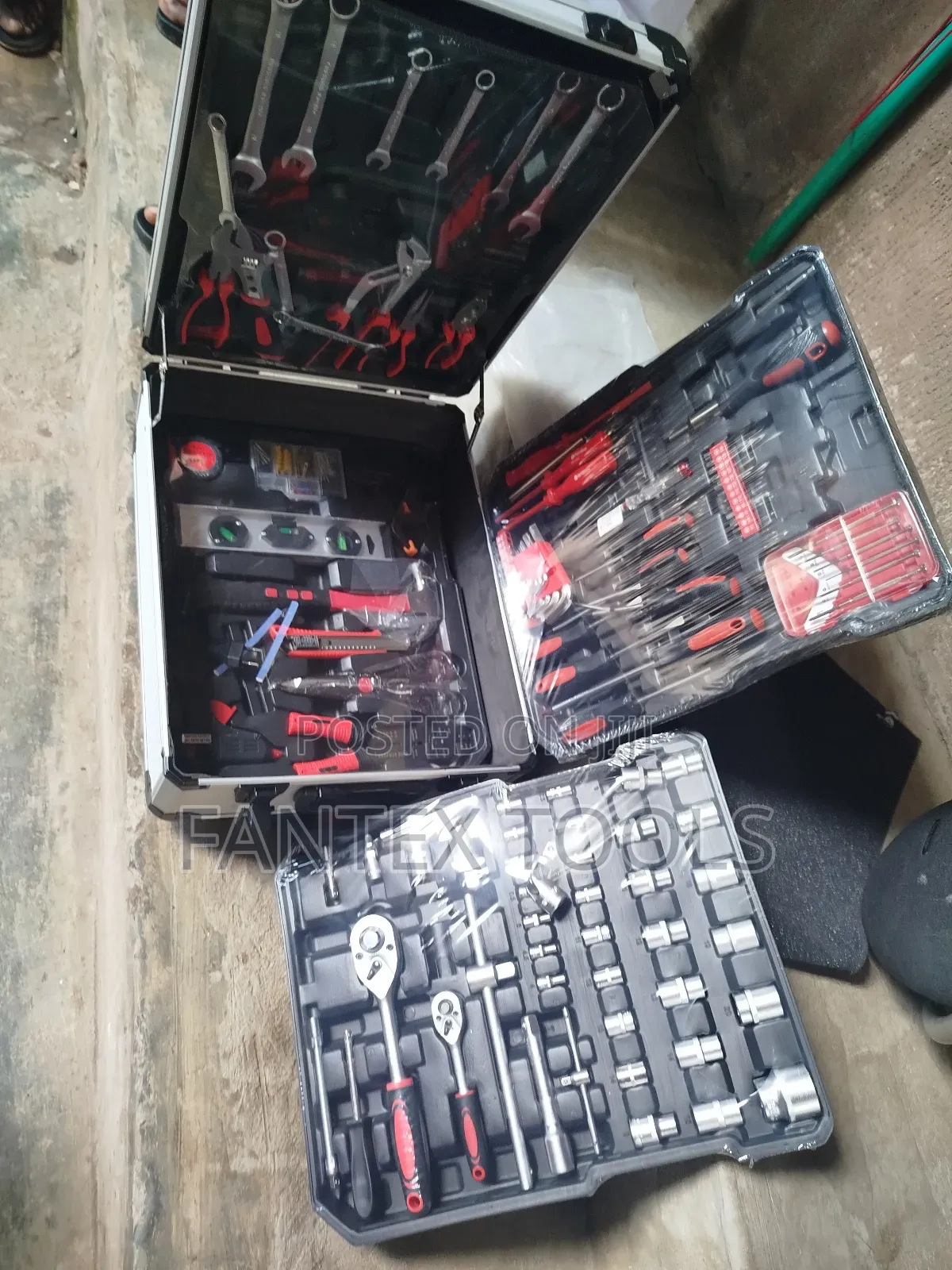 Tools Box With Combination Wrench.