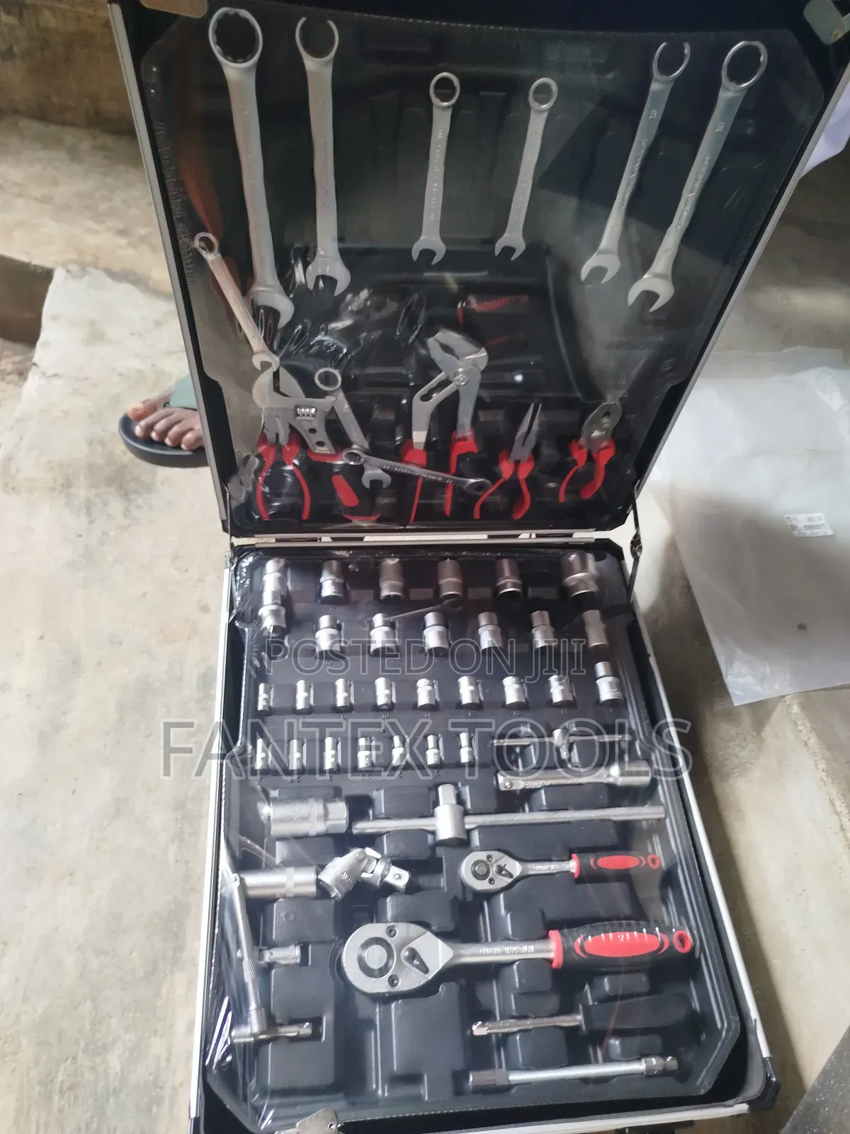 Tools Box With Combination Wrench.