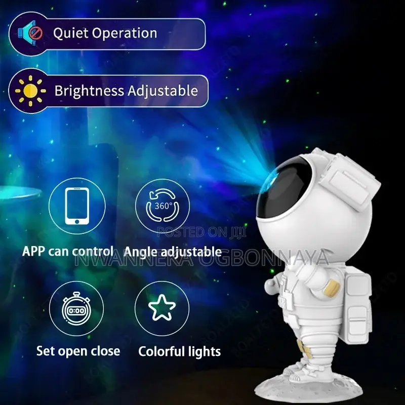 Astronaut Galaxy Star Projector Starry Night Light
