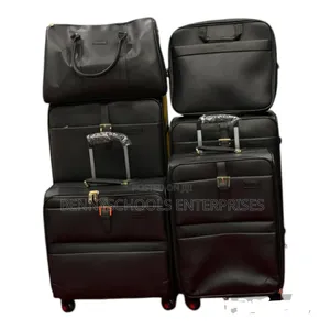 Set of 6 Imported Leather Travelling Luggage Boxes