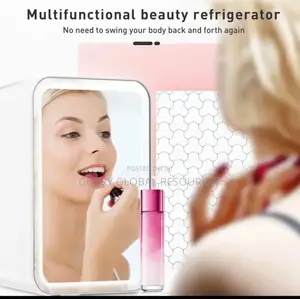 Mini Portable Car/Home Fridge With Led Mirror Electric Coo