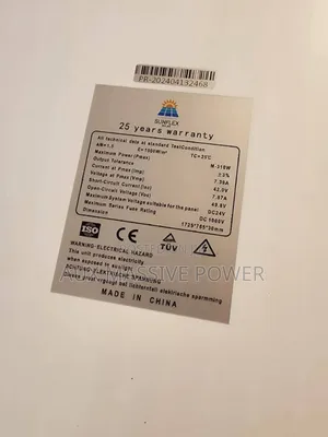 310w Mono Sunflex Solar Panel