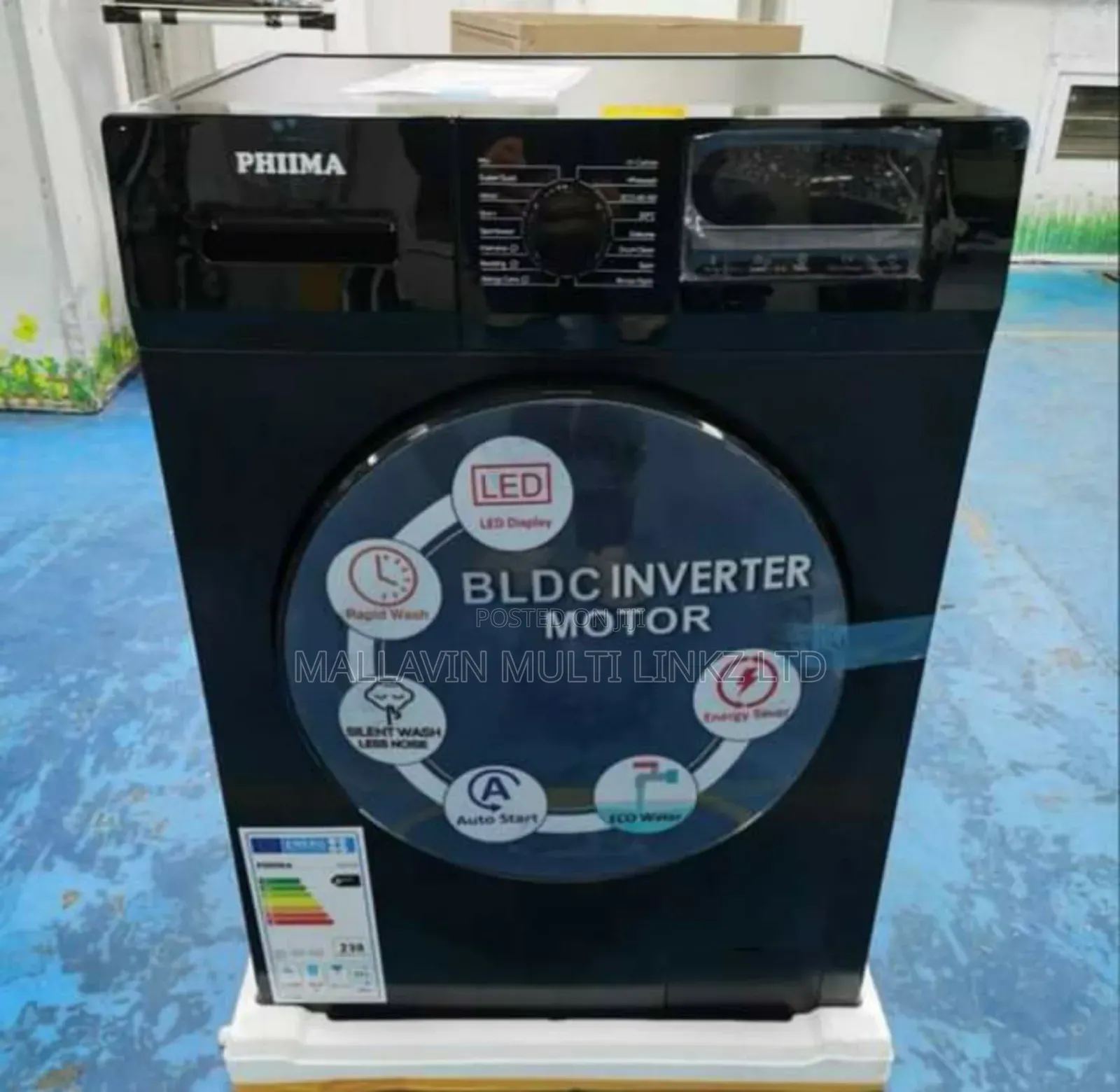 Phiima 10kg Front Load Wash Spin Inverter Washing Machine