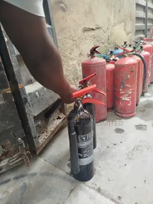 Refilling Fire Extinguisher in Lekki
