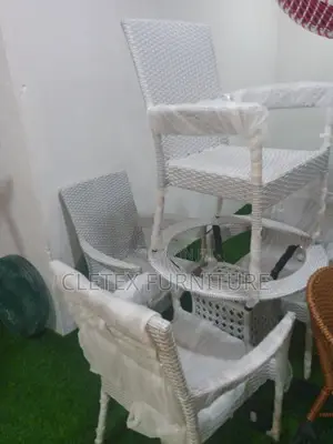 Rattan Chair by 4 Seaters With Table