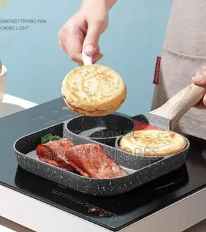 3 Holes Non-Stick Fry Pan