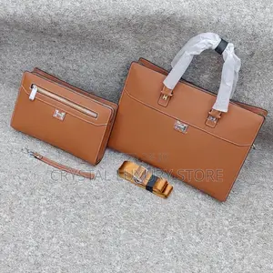 Hermes Quality Luxury Genuine Leather Laptop Armpit Purse