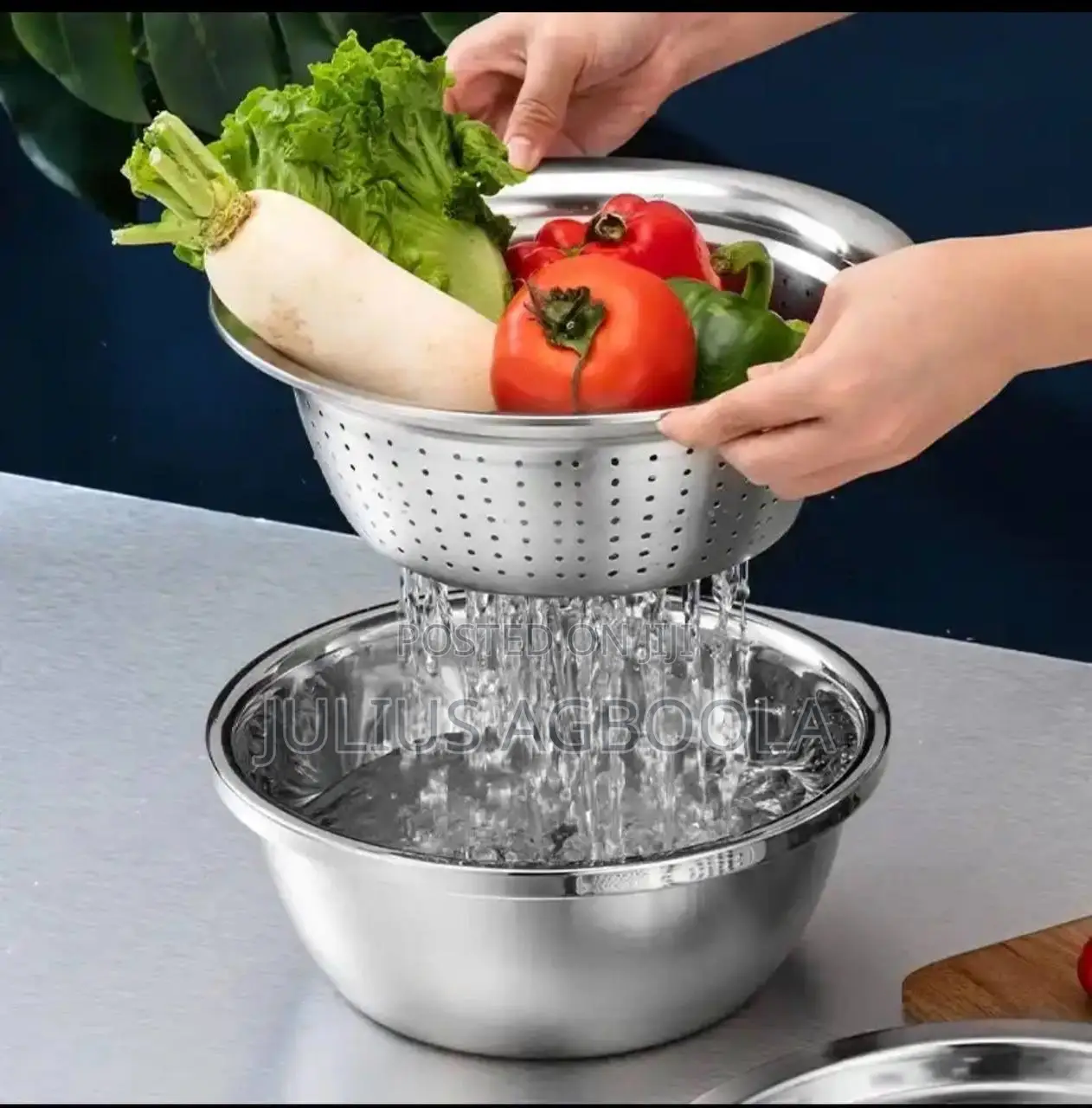 3 in 1 Colanders Basin Mixing Bowl Set